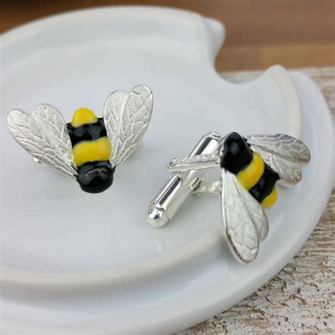 Bee Cufflinks Silver 